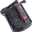 CMCB104 Battery Charger for V12/V20 Lithium Battery CMCB204 CMCB202 CMCB201 CMCB209 CMCB205 CMCB102,US Plug, Black