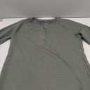 ANRABESS Women's Long Sleeve Waffle Knit Shirts Dressy Casual Loose Button Up V Neck Henley Tops 2025 Fall Basic Tee Blouse, Small