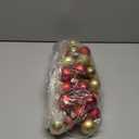 50pcs Christmas Balls 4cm / 1.6" Christmas Tree Hanging Ornaments Xmas Ball Decoration for Xmas Tree Wreath Garland, Red and Gold