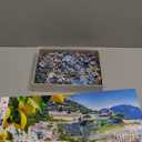 MyPuzzle Panoramic View of Beautiful Amalfi On Hills Leading Down to The Coast, Campania, Italy - Premium 1000 Piece Jigsaw Puzzle for Adults
