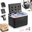 10L0L Golf Cart Cooler with Mounting Bracket Kit Fits Yamaha Club Car & EZGO, Portable 48 Hours Cooling Ice Chest 102588101 103886801
