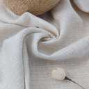Linen Rayon Natural Tweed Fabric 306 Natural