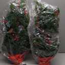 Jenaai 2 Pack Lighted Artificial Mini Christmas Tree 24 Inch Tabletop Christmas Tree with 50 LED Lights, Battery Operated Small Xmas Decoration Home Decor Outdoor Indoor