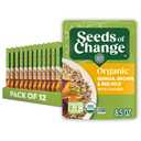 SEEDS OF CHANGE Organic Quinoa, Brown & Red Rice with Flaxseed, Organic Food, 8.5 OZ Pouch (Pack of 12) (EXP 07/31/29)