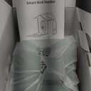 Bird Feeder with Camera 2K HD AI Smart Identify BirdSpecies Solar Panel Outdoors Birdhouse with Cam, Instant Arrival Alerts, Capture BirdVideo, Gifts for Mom Dad (Green)