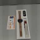 Smart Watches for Women, 1.27″ AMOLED Fitness Tracker with Heart Rate SpO2 Sleep Monitor, 3 Bands, 120+ Sport Modes, Call & Notifications, Smartwatch for Android & iPhone Compatible, 40 mm Rose Gold