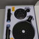 MakeFit Dual Filtered Rain Shower Head Combo, High Pressure Handheld Shower Head with Adjustable Bar - Rainfall Shower Head And Showerhead with Filter for Hard Water - Removes Chlorine (Matte Black)