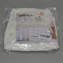 RIMELA White Bed Skirt Queen Size 15 Inch Drop, Elastic Bed Skirting for Adjustable Bed Base & Frame, Bedding Dust Ruffle Easy to Install, Wrap Around Bedskirt, Room Decoration