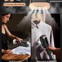 Travel Steamer for Clothes,Sundu Portable Handheld Garment Steamer,15s Fast Heat-up,2 Water Tanks (180 ml&100 ml),Steamer Ironing Gloves,45 Minutes of Continuous Ironing for Home,Travel(Dark)