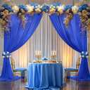 10x10ft Royal Blue Backdrop Curtain Panels for Parties - Wrinkle Free Polyester Photo Curtain Backdrop Wedding Back Drop Fabric Drapes for Party Decorations Background for Photography