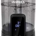 IAGREEA Humidifiers for Bedroom Large Room Home, 5L Ultrasonic Quiet Sleep Mode Cool Mist Humidifier with Essential Oil Tray, Top Fill Humidifier for Plant Baby, 3-level Humidity Design, Auto Shut-off