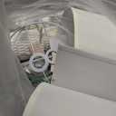 PARTPHONER Table Lamps Set of 2, Bedside Touch Lamp with USB C+A Charging Ports, Side Table Lamp with White Fabric Shade (LED Bulbs Included)