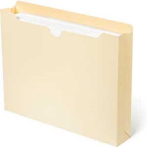 Blue Summit Supplies 2 Inch Manila File Jacket, 50 Folders, Reinforced Straight Cut Tab, Heavy Duty 2 Inch Expansion Pocket, Letter Size, 50 Pack