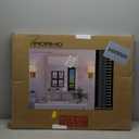 Amorho Bathroom Mirror, 24x30 Inch Wall Mirror, Oak Wood Grain Metal Framed, Anti-Rust, Hang Horizontally/Vertically, Suitable for Bedroom, Farmhouse, Bathroom, Decorative