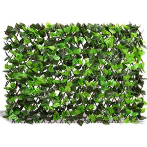 DOEWORKS Expandable Fence Privacy Screen for Balcony Patio Outdoor, 1PC Faux Ivy Fencing Panel for Backdrop Garden Backyard Home Decorations (16*45 Inch * 1 PC)