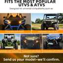 DREAMIZER UTV Turn Signal Kit with Horn,Pre-Wired, Plug and Play ATV SXS Blinker with Rocker Switch, Hazard Light, Universal Street Legal Turn Signals Compatible with Polaris Can-Am and more