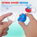 Cabilock 50Pc 1.77 Inch Fillable Empty Round Plastic Capsules for Vending Machines Party Favors DIY Storage Containers for Crafts Candy Holders