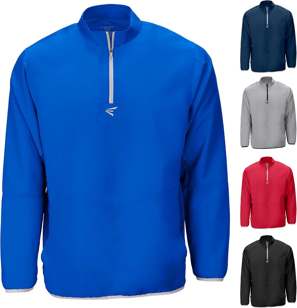 Easton | ALPHA Long Sleeve Cage Jacket | Youth Medium | Royal