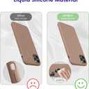 OTOFLY Soft Silicone Designed for iPhone 11 Pro Max Cases,[Military Grade Drop Protection] [Anti-Scratch Microfiber Lining] Shockproof Protective Phone Case Slim Thin Cover 6.5 inch,Light Brown