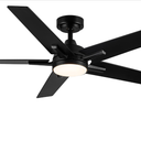 Viossn Ceiling Fans with Lights, 52 inch Black Ceiling Fan with Light and Remote Control, Reversible, 3CCT, Dimmable, Noiseless, Small Ceiling Fan for Bedroom,Kidsroom,Indoor/Outdoor (Black, 52 Inch)