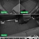 Floor Mats & Trunk Liner for Lexus RX RX350/RX450h 2016-2022 (Not for RXL) - Custom Fit TPE All Weather Car Accessories