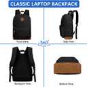 Goloni Backpack for Men Women,Travel Laptop Backpack, Water Resistant 17.3 Inch USB Charging Backpack, Large Capacity Work Commute Bag
