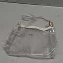 Stadium Approved Bags for Women -Shoulder Bags PVC Purse, Concert Bag (Clear-plastic Strap)