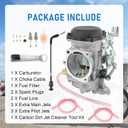 Carburetor Replacement For Harley-Davidson Sportster 883 1200 1988-2006, Softail 1988-2017, Dyna FXR, Touring, Include Choke Cable Fuel Filter