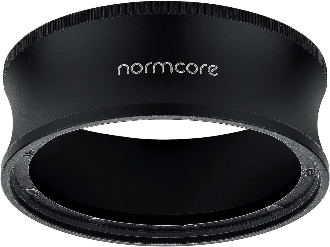 Normcore 54mm Magnetic Dosing Funnel V2, Espresso Coffee Dosing Ring, 28mm Anodized Aluminum with 9 Neodymium Magnets Fits 54mm Breville Portafilter, Black