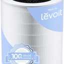 Levoit Core 600S-P Air Purifier Genuine Replacement Filter, AHAM VERIFIDE, Supports HEPA Sleep Mode, High-Efficiency Activated Carbon, Removes Smoke, Odors, Allergens, Core 600S-RF, 1 Pack