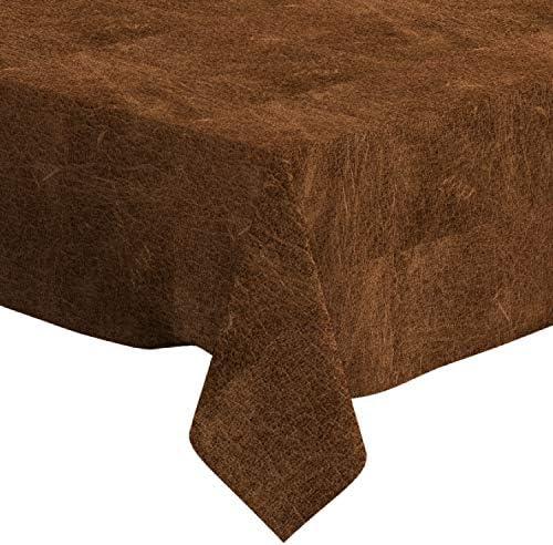 Q-Beans Rectangle Decorative Tablecloth [Size: 52 x 70 inch], Washable and Reusable Table Cloth Cover for Indoor and Outdoor