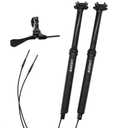 DJC MTB Dropper Seatpost Height Adjustable 125mm Travel Stroke External Cable Routing Remote Control Satori(External 31.6mm Diameter)
