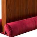 Door Darft Stopper 36 Inch Under Door Draft Noise Blocker for Bottom of Door Gap Filler Weather Stripping Twin Door Sweep Window Seal, Wine (Wine (1 Pack))