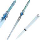 Sword Valley Classic Ornamental Blade with Scabbard - Stainless Steel Construction | 107cm/42.13" & 120cm/47.24" Total Length | Zinc Alloy Hilt | Decorative Display Piece (107cm/42.13")