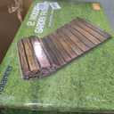 RELIANCER 12' Wooden Garden Pathway,22" Wide Outdoor Roll Out Patio Walkway