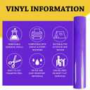 UCEC 52Pack Removable Vinyl Sheets Compatible with Cricut Maker 4/Maker 3/Explore 3/Explore 4, 22 Color Permanent Vinyl 13"x12" Self Adhesive Vinyls Sheets for DIY Projects Scrapbooking Cup Decoration