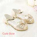 Osinnme Toddler Little Big Kid Girls Wedding Sandals (Gold)