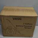 2 Gallon Battery Powered Garden Sprayer, Electric Sprayer, Weed Yard Lawn Sprayers with 5 Mist Nozzles & Retractable Wand & Adjustable Strap for Lawn, Garden, Yard