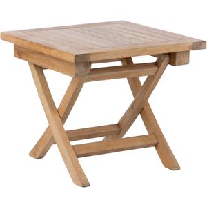 Teak Wood Folding 20-Inch Outdoor Coffee Table - Perfect for Camping & Outdoor Entertaining - Ideal for Backyard, Front Porch, Balcony (Square)