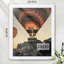 24x30 Poster Frame, White 24 x 30 Frame for Horizontal or Vertical Wall Mounting, 1 Pack
