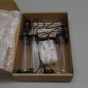 Baderke 12 Pack Plastic Hanging Propagation Tubes Propagation Station Vases Wall Hanging Plant Vase for Planters Hydroponic Office Garden Flowers Decor Lover Gift (Black)