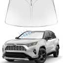 Proadsy 2025 Upgrade Front Windshield Sun Shade Foldable RAV4 Sunshade Protector Custom Fit 2019-2025 RAV-4 SUV Crossover, TRD Off-Road, LE XLE Premium Limited XSE Hybrid Adventure Prime Accessories