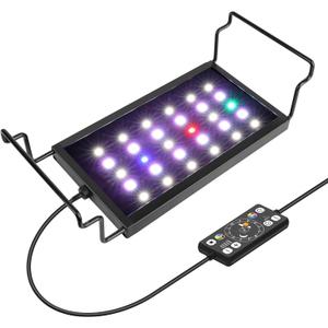 Hygger 0.5-3 Gallon Small Aquarium LED Light for Fish Tank Full Spectrum Lighting with 24/7 Day-Night Cycle & Auto On/Off Timer, Adjustable Brightness, 7 Colors Options, Extendable Bracket Plant Light