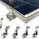 Solar Panel Assembly Mounting Z Bracket Kits 4 Units Adjustable