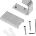 Stainless Steel Wall Mounted Coat Hooks Heavy Duty Single Hanger for Towel Clothes Elegant Dual Design for Bathroom Kitchen Home Silver
