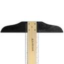 Alumicolor Wood/Acrylic Calibrated T-Square for Art, Framing & Drafting, Natural Wood Color, 36IN