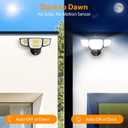 Abovizo 90W Flood Lights Outdoor, 10000LM Dusk to Dawn Outdoor Lighting, IP65 Waterproof, 6500K Daylight, 4 Heads LED Security Light for Garage, Yard, Porch (Black)