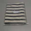 LEEVAN Black and White Striped Rug Doormat 2x3 Washable Front Porch Rug Farmhouse Layered Door Mats Outdoor Cotton Hand Woven Throw Carpet for Entryway/Front Steps/Bathroom/Home Entrance