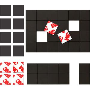 Magnetic Squares Pieces with Adhesive Backing(Each 3/4" x 3/4"),Self Sticky Magnets for Classroom Activities,Peel and Stick for Cards/Picture/Poster (40mil Magnet 384PCS)