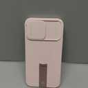 SURITCH for iPhone 13 Pro Max/12 Pro Max Case with Magnetic Camera Slide Cover and Adjustable Kickstand, Compatible with MagSafe, Shockproof Bumper Case Slim Protective Cover 6.7 Inch, Pink